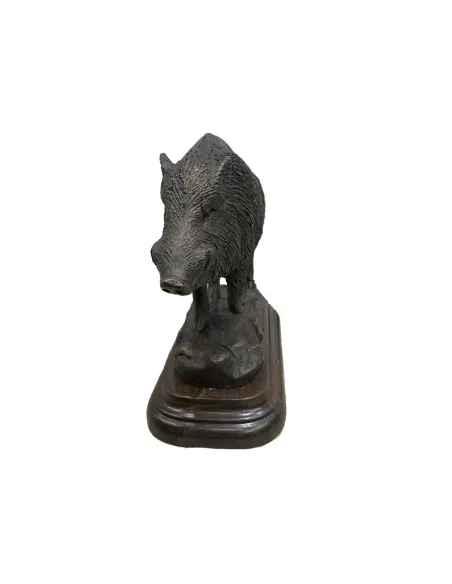 Bronce de jabalí andando del autor Lucio Relaño