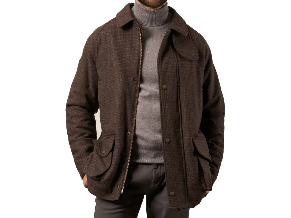 Chaquetón tweed Alan Paine Surrey Bramble