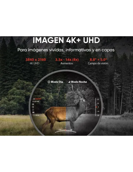 Visor digital nocturno y diurno Alpex 4K A50E HIKMICRO