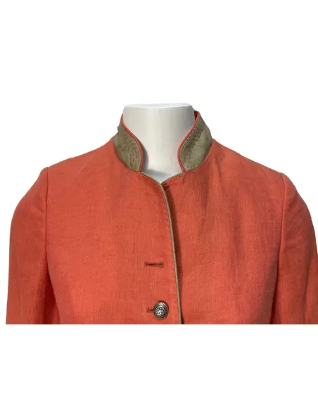 Austriaca mujer lino coral