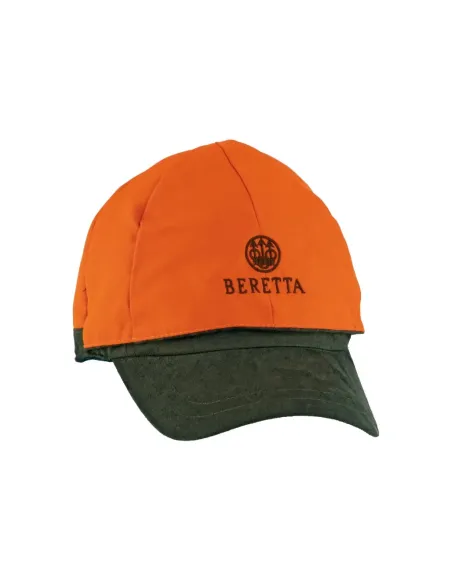 Beretta siempre en Serbal. Gorra reversible verde y naranja
