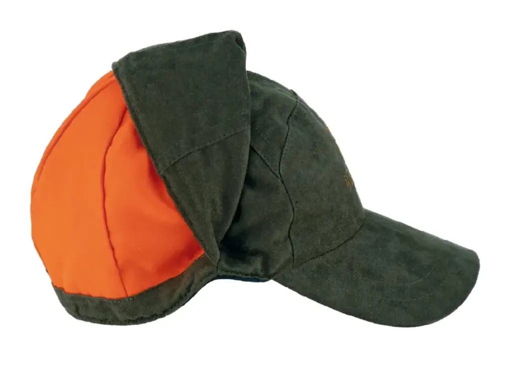 Beretta siempre en Serbal. Gorra reversible verde y naranja
