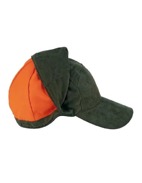 Beretta siempre en Serbal. Gorra reversible verde y naranja