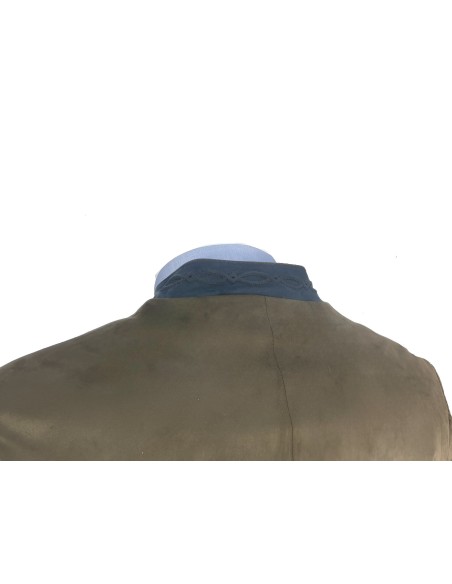 Chaqueta austríaca marrón y azul