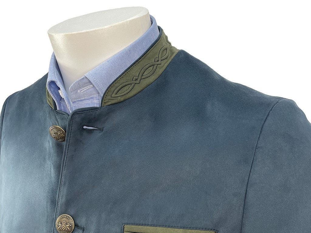 Chaqueta austríaca azul y verde