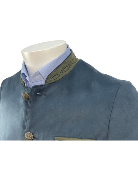 Chaqueta austríaca azul y verde