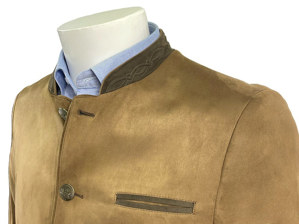 Chaqueta austríaca camel y marrón