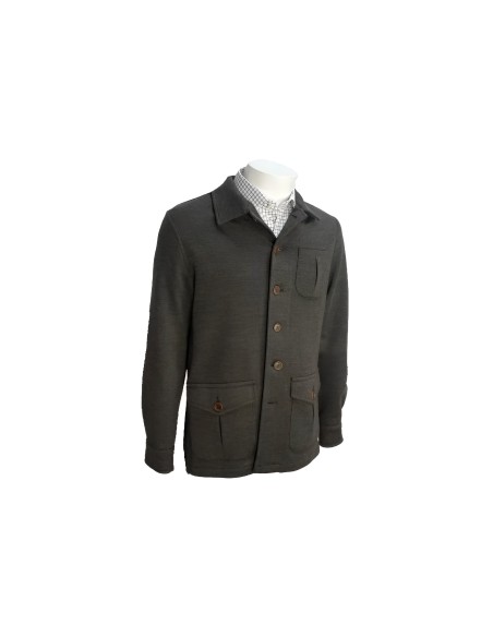Sobrecamisa punto Teba marrón