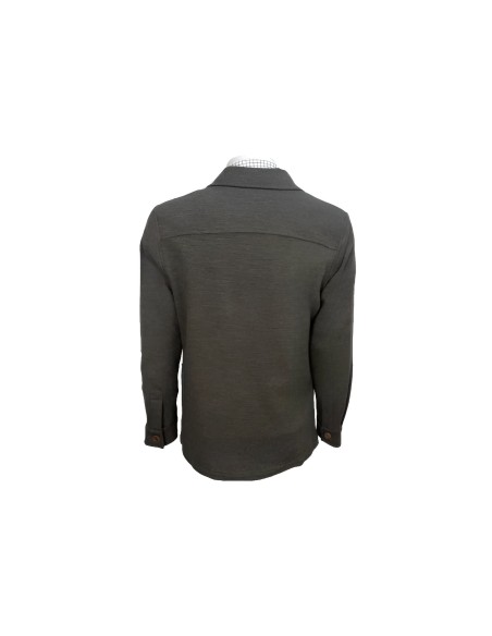 Sobrecamisa punto Teba marrón