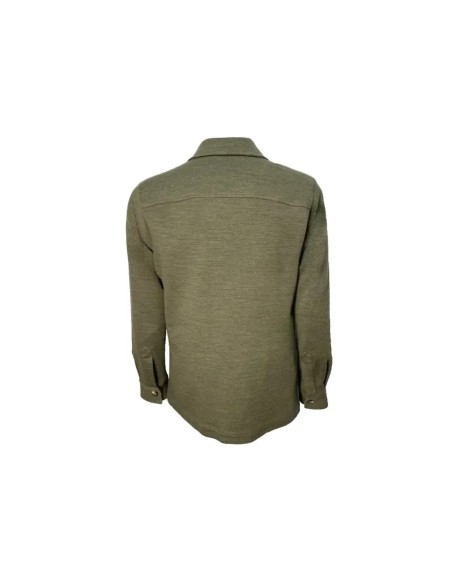 Sobrecamisa punto Teba verde jaspeado