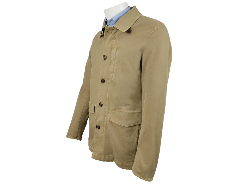 Chaqueta bolsillos camel