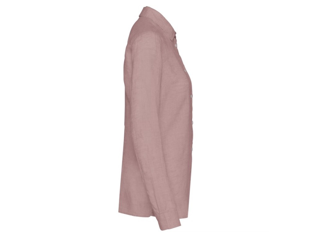 Camisa 100% lino rosa