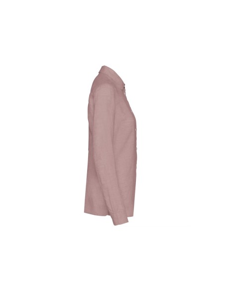 Camisa 100% lino rosa