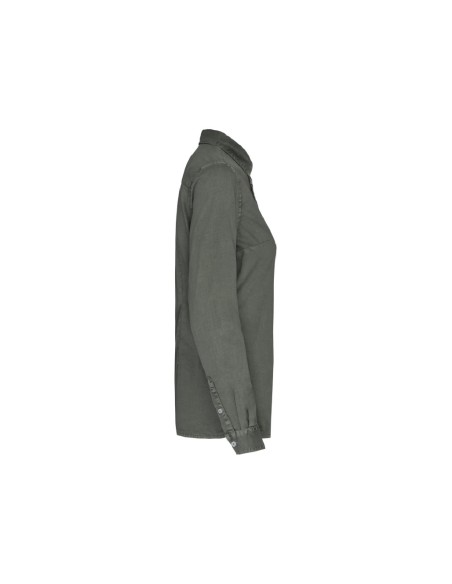 Camisa algodón kaki