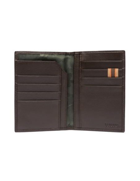 Cartera de cuero marrón marca Beretta