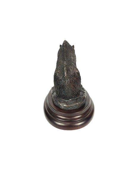 Bronce de jabalí bañándose del artista Lucio Relaño