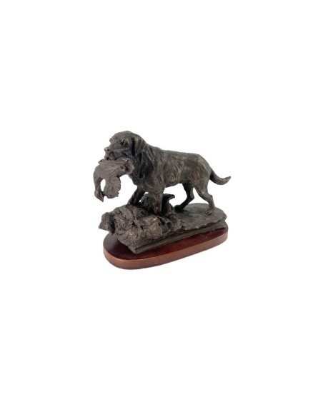 Bronce Labrador con Pato
