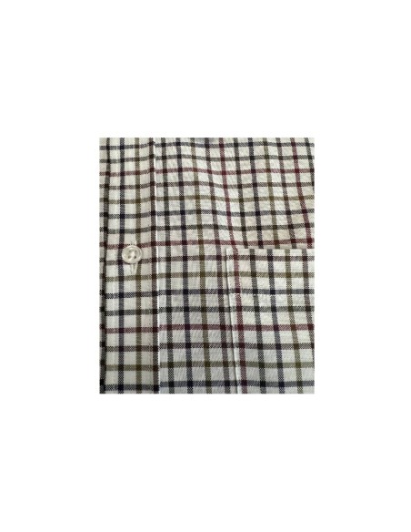 Camisa cuadros burdeos/azul/verde
