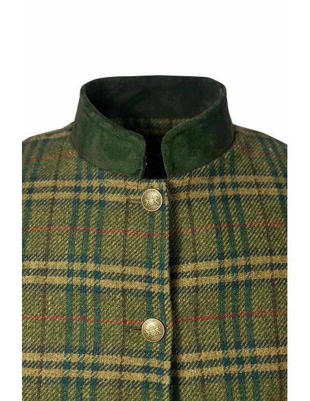 Chaqueta Levita Verde-Roja