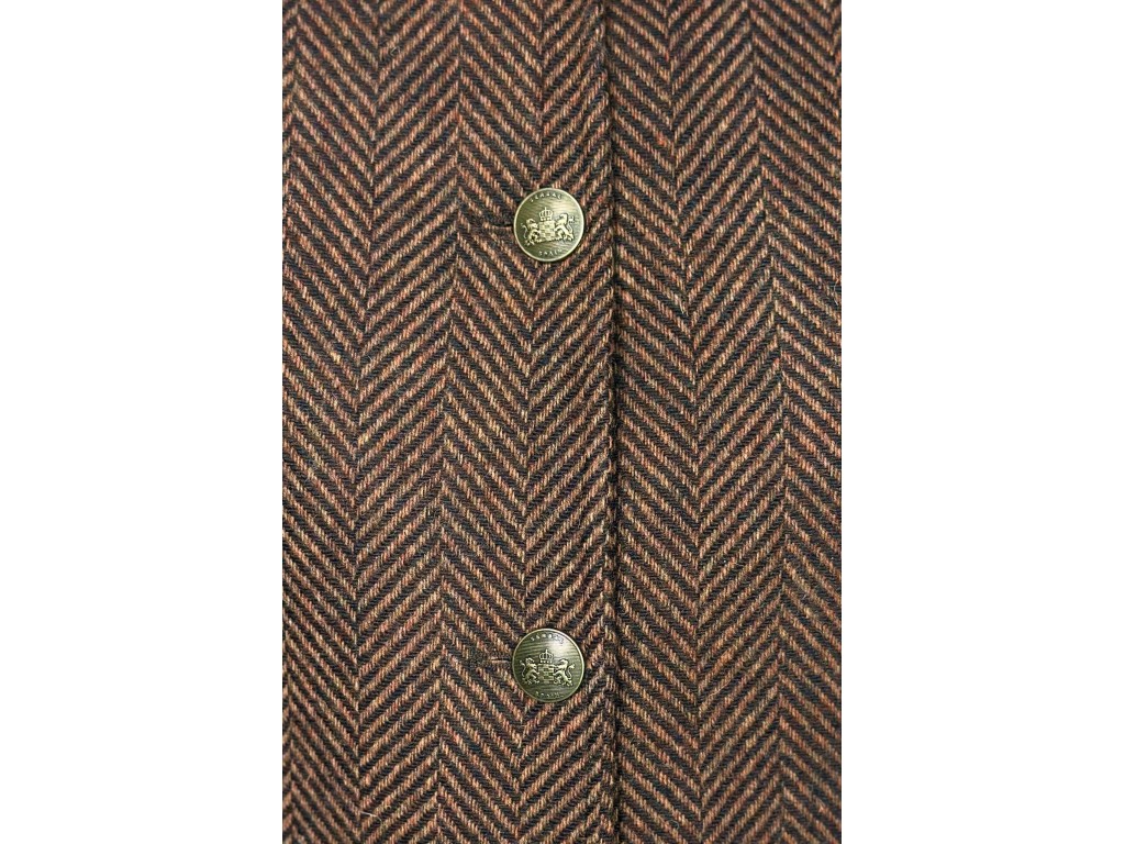 Chaqueta Levita Espiga Marrón