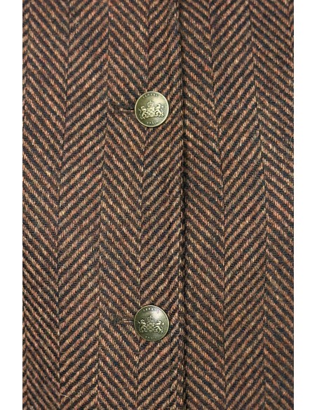 Chaqueta Levita Espiga Marrón