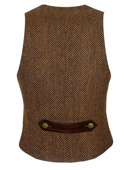 Chaleco Espiga Marrón