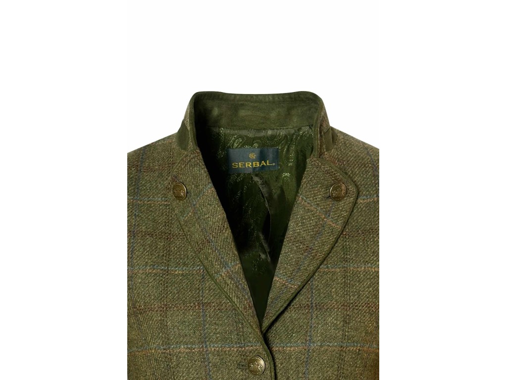 Americana de mujer tweed verde