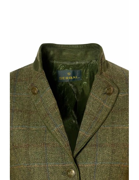 Americana de mujer tweed verde