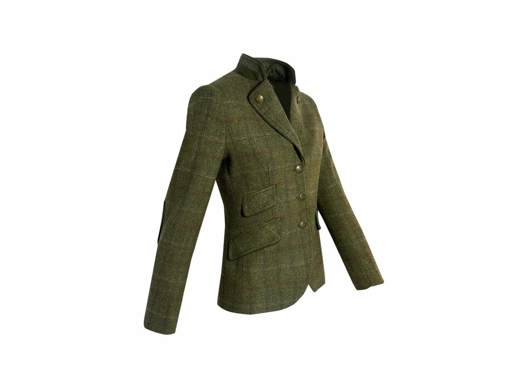 Americana de mujer tweed verde