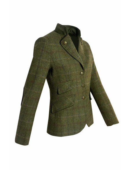 Americana de mujer tweed verde