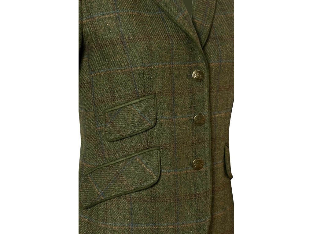 Americana de mujer tweed verde