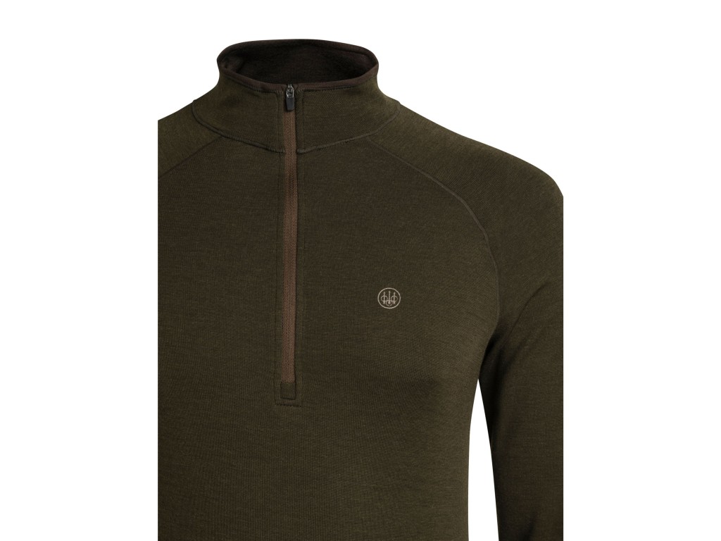 Jersey térmico Glider Merino con cremallera media Beretta