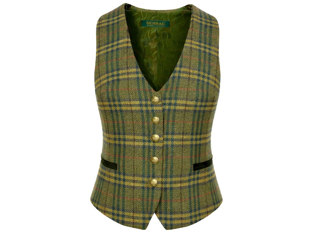 CHALECO CORTO MUJER TWEED