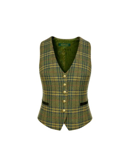 CHALECO CORTO MUJER TWEED