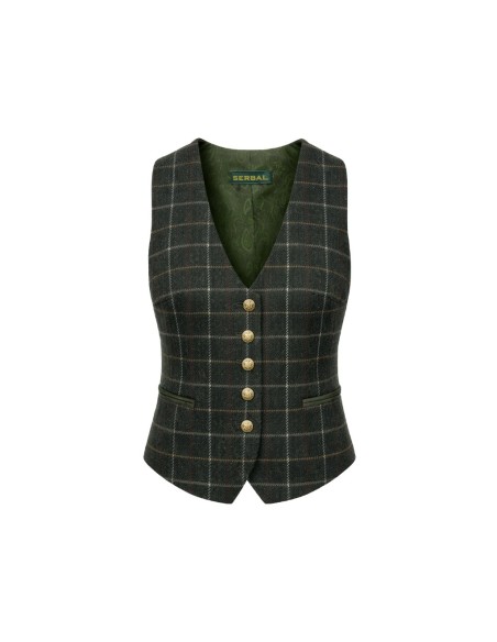 CHALECO CORTO MUJER TWEED