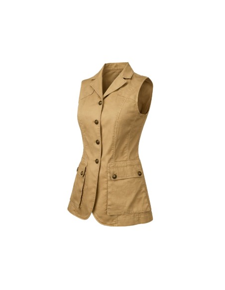 Chaleco safari mujer color beige