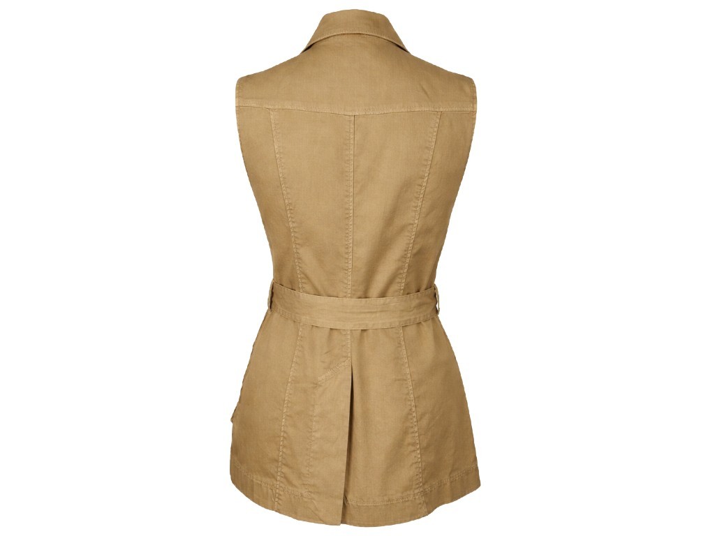 Chaleco safari mujer color beige