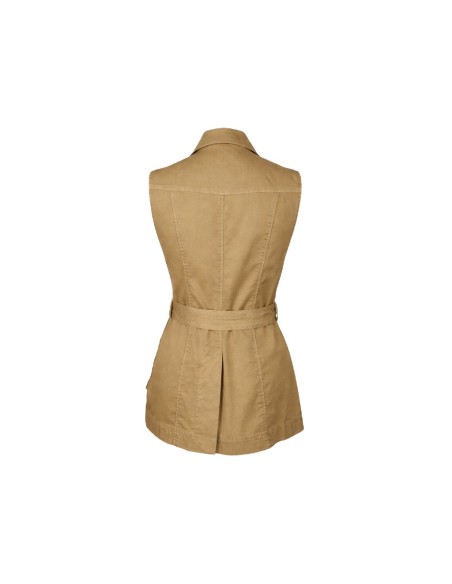 Chaleco safari mujer color beige