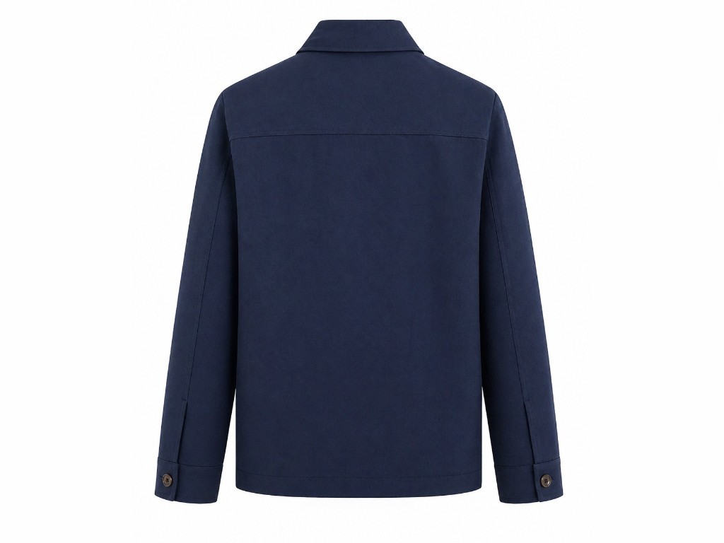 Sobrecamisa de lino azul marino