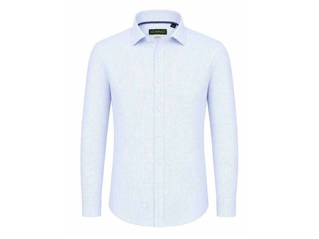 camisa azul celeste