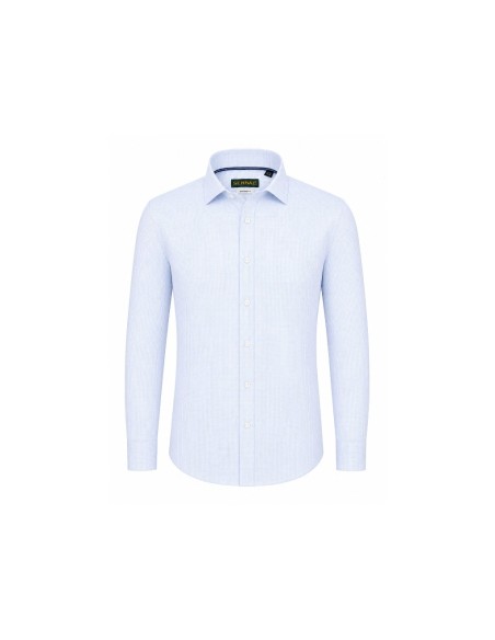 camisa azul celeste