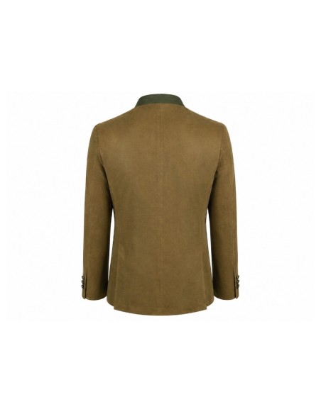 Chaqueta austríaca camel y verde