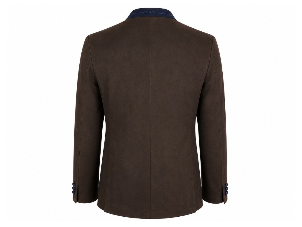 Chaqueta austríaca marrón y azul