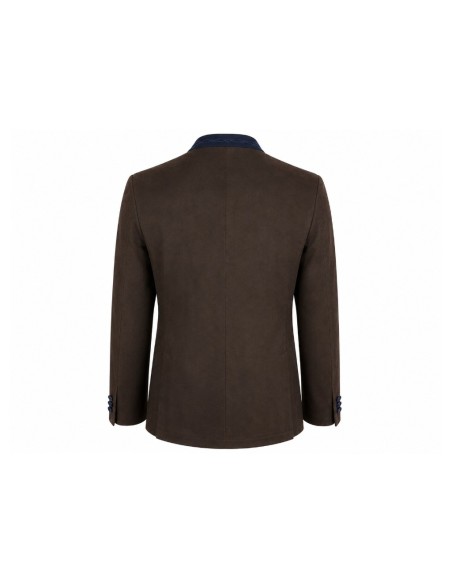 Chaqueta austríaca marrón y azul