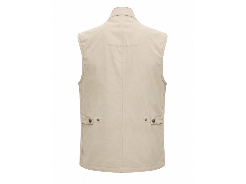 Chaleco bolsillos camel