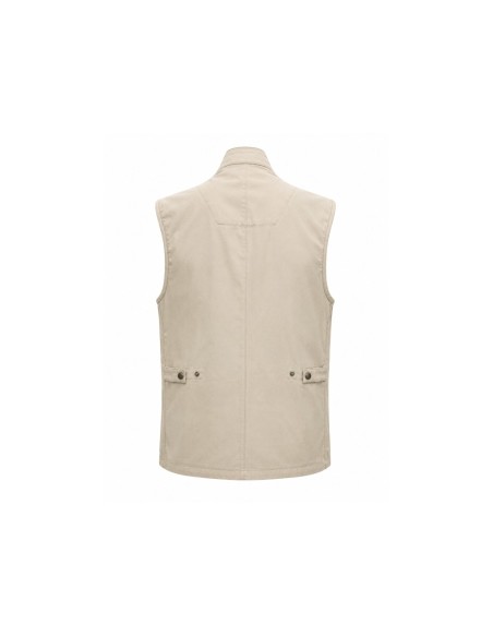 Chaleco bolsillos camel