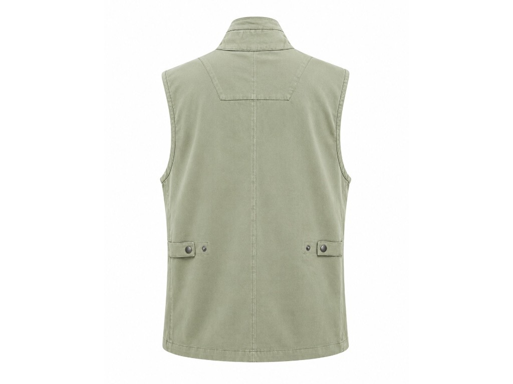 Chaleco bolsillos verde claro