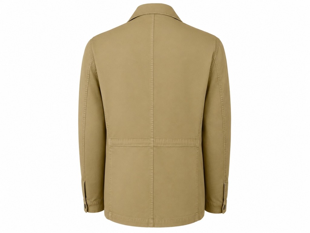 Chaqueta bolsillos beige