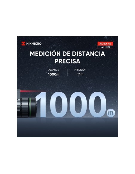 Visor digital nocturno y diurno Alpex LRF 4K A50EL con telémetro HIKMICRO