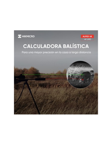 Visor digital nocturno y diurno Alpex LRF 4K A50EL con telémetro HIKMICRO